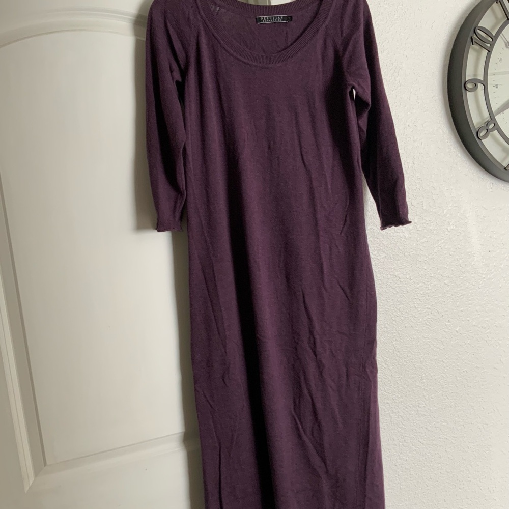 Peruvianan Connection Medium Midi Purple Dress